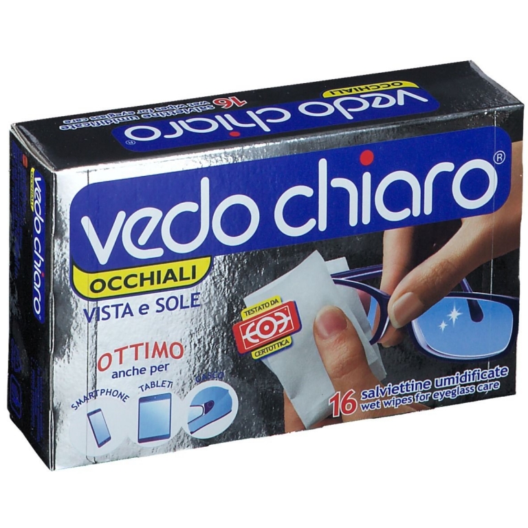 SALVIETTE VEDO CHIARO OCCHIALI x16p
